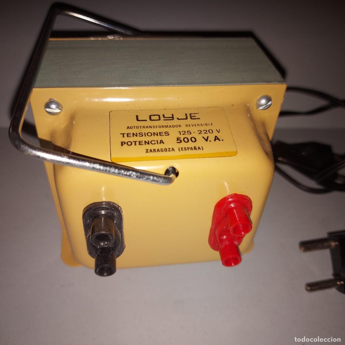 Antig&uuml;edades: ANTIGUO TRANSFORMADOR REVERSIBLE LOYJE 125-220 V 500 VA