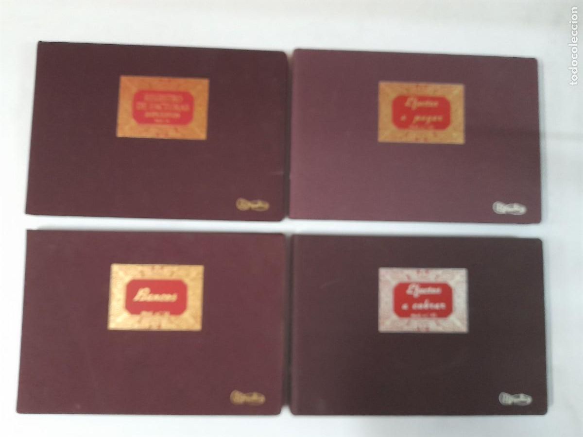 Antig&uuml;edades: Lote 4 Libros de Contabilidad Vintage MIQUELRIUS - Nuevos, Papeler&iacute;a Cl&aacute;sica A&ntilde;os 70/80