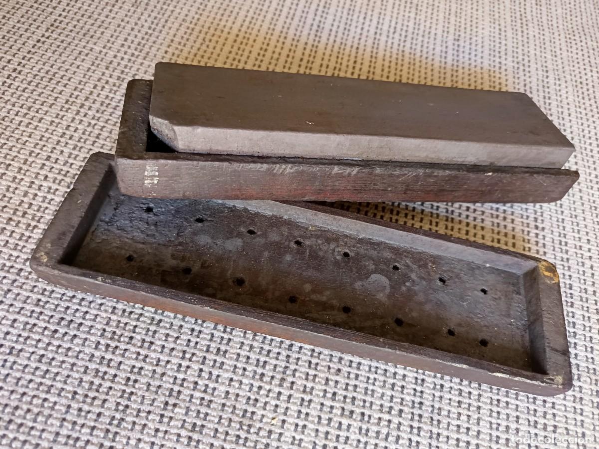 Antig&uuml;edades: Piedra afilar navaja de afeitar - Foto 3