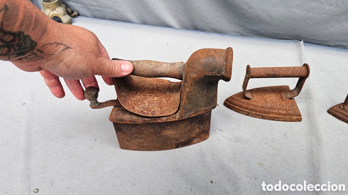Antig&uuml;edades: Lote d3 planchas antiguas varias - Foto 8