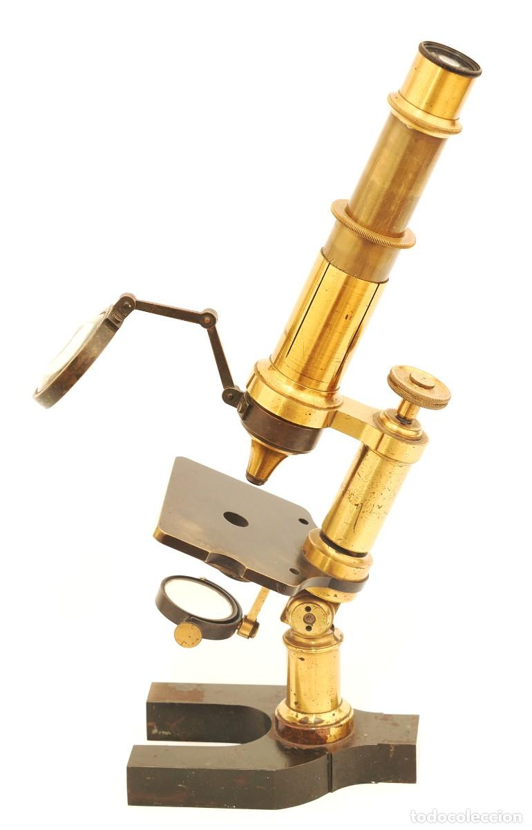 Antig&uuml;edades: Microscopio antiguo franc&eacute;s Hartnack (c.1866) - Foto 3