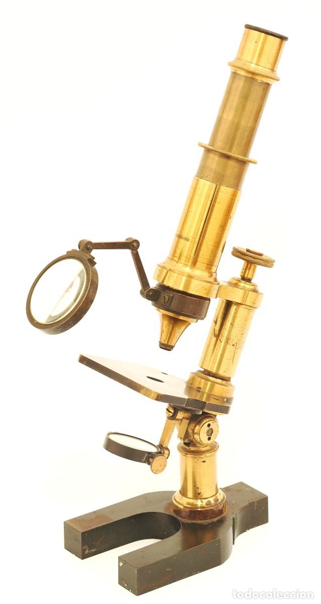 Antig&uuml;edades: Microscopio antiguo franc&eacute;s Hartnack (c.1866) - Foto 4