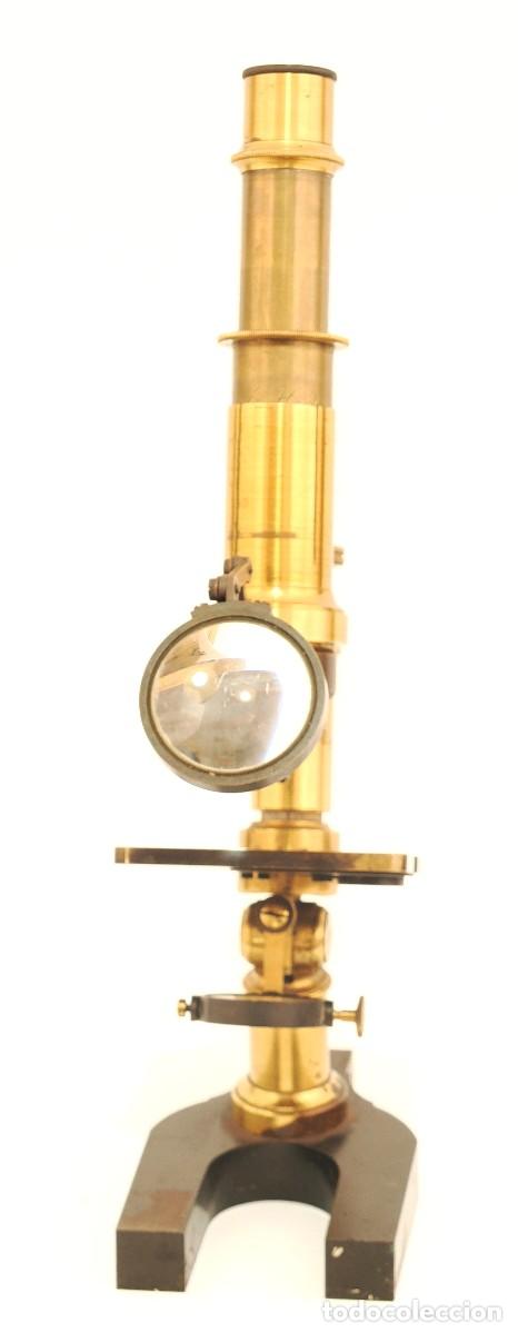 Antig&uuml;edades: Microscopio antiguo franc&eacute;s Hartnack (c.1866) - Foto 5