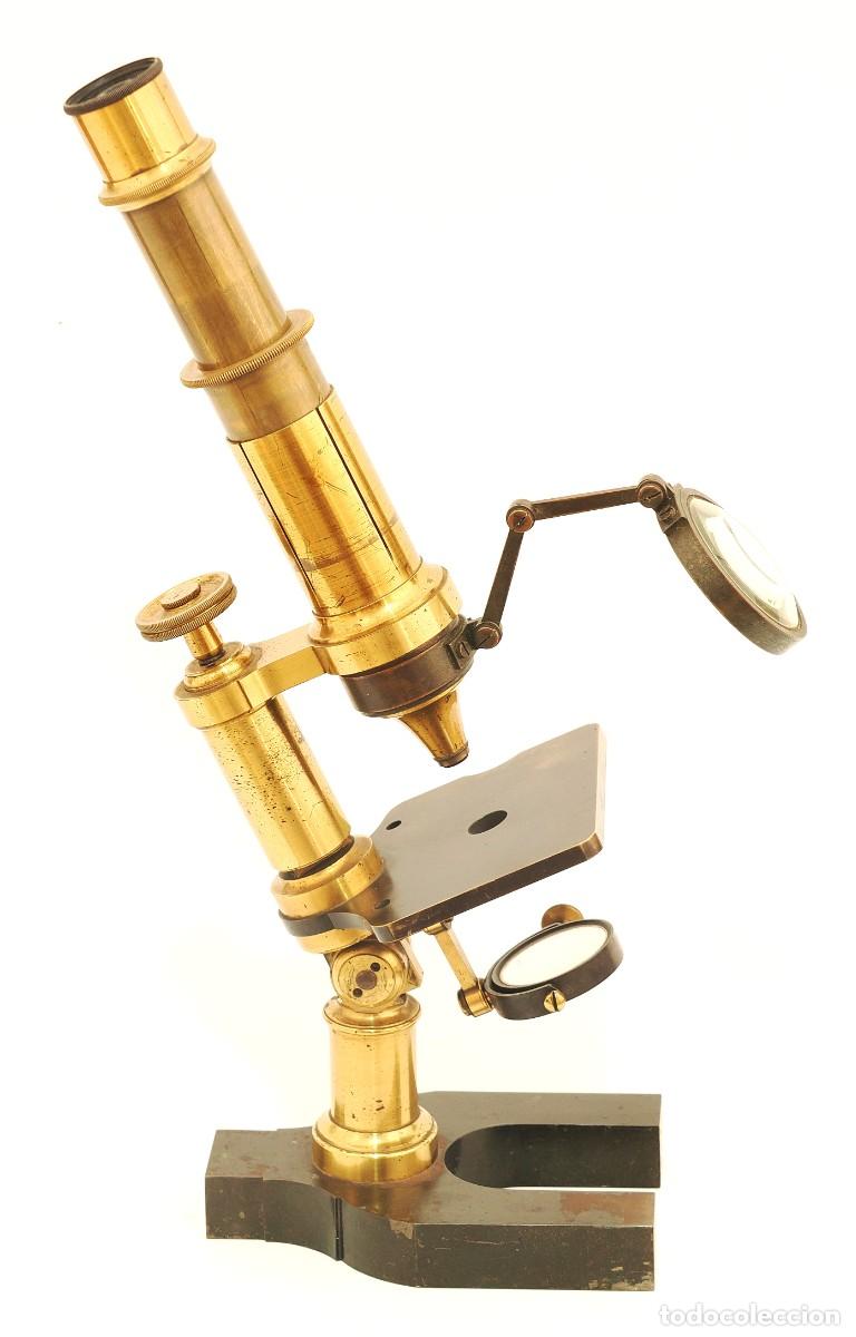 Antig&uuml;edades: Microscopio antiguo franc&eacute;s Hartnack (c.1866) - Foto 6
