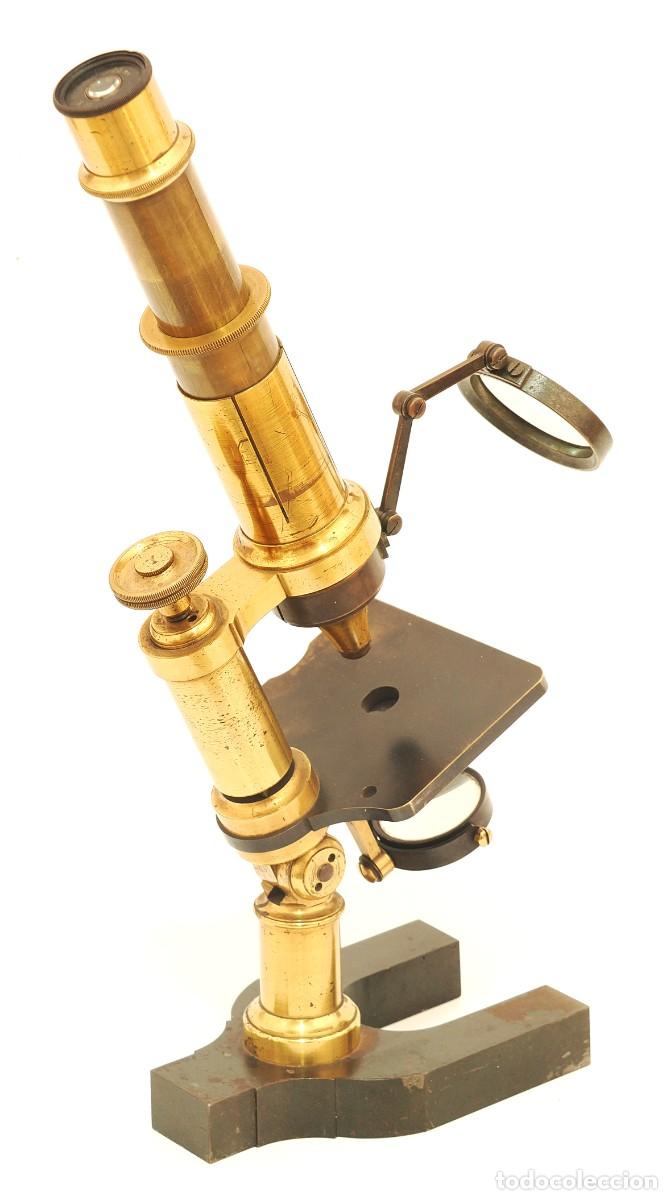 Antig&uuml;edades: Microscopio antiguo franc&eacute;s Hartnack (c.1866) - Foto 9