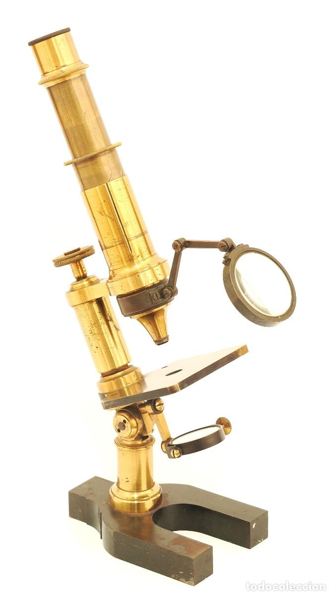 Antig&uuml;edades: Microscopio antiguo franc&eacute;s Hartnack (c.1866) - Foto 10