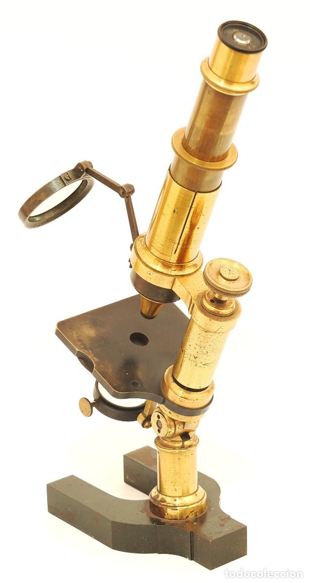 Antig&uuml;edades: Microscopio antiguo franc&eacute;s Hartnack (c.1866) - Foto 11