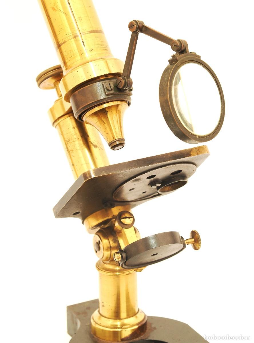 Antig&uuml;edades: Microscopio antiguo franc&eacute;s Hartnack (c.1866) - Foto 12