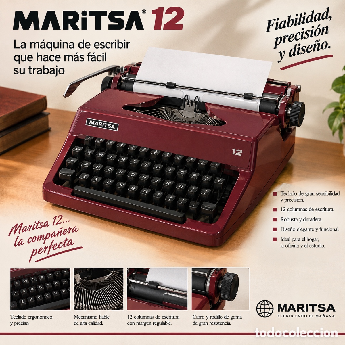 Antig&uuml;edades: M&aacute;quina escribir Maritsa 12 nueva a estrenar