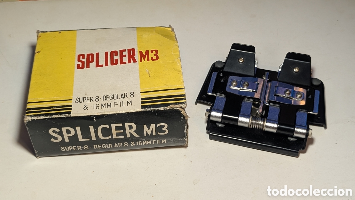 Antig&uuml;edades: Empalmadora de pel&iacute;cula vintage Splicer M3. Super 8. Regular 8 y 16