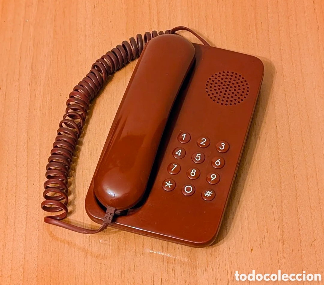 Tel&eacute;fonos: Tel&eacute;fono Vintage color Rojo Burdeos - Foto 2