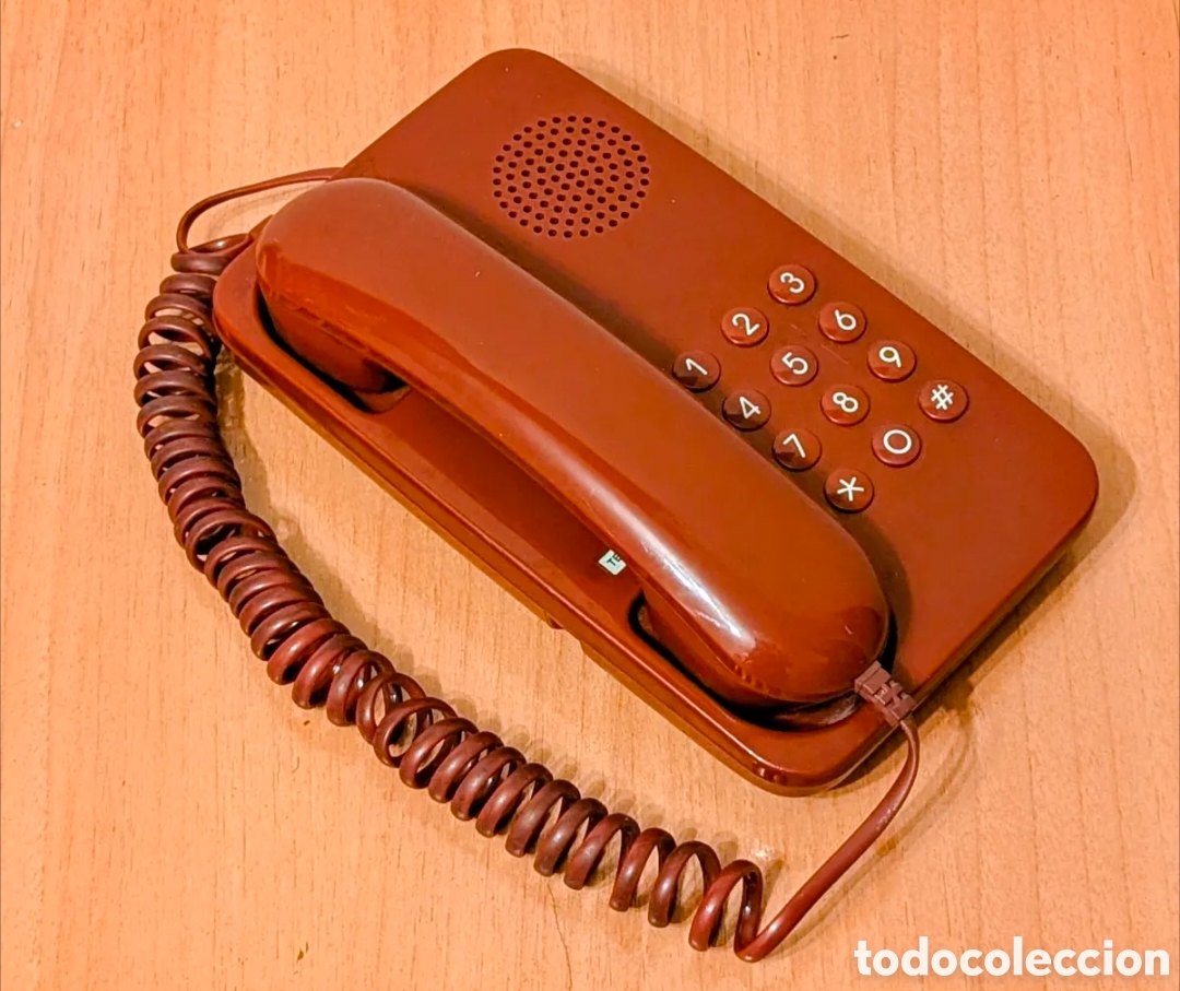 Tel&eacute;fonos: Tel&eacute;fono Vintage color Rojo Burdeos