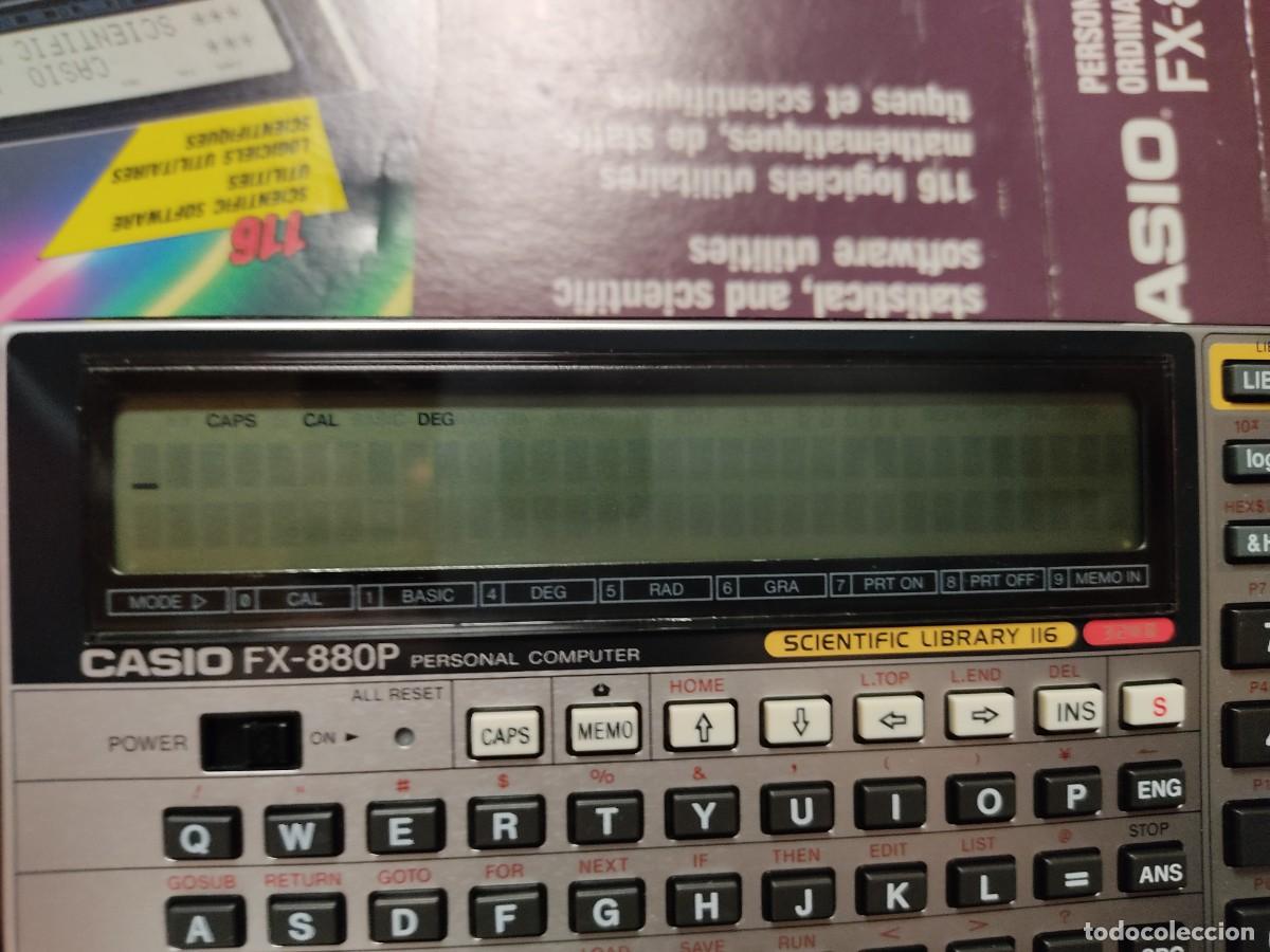 Antig&uuml;edades: CALCULADORA CIENT&Iacute;FICA CASIO FX-880P PERSONAL COMPUTER FX 880 P FUNCIONANDO - Foto 5