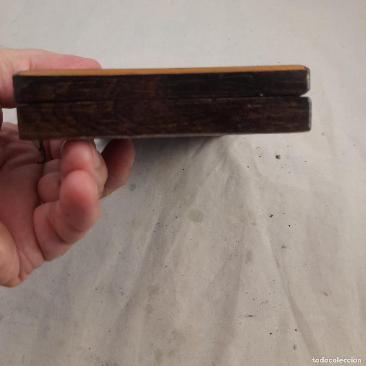 Antig&uuml;edades: CAJA DE COMPASES DE MADERA DE PALISANDRO - Foto 5