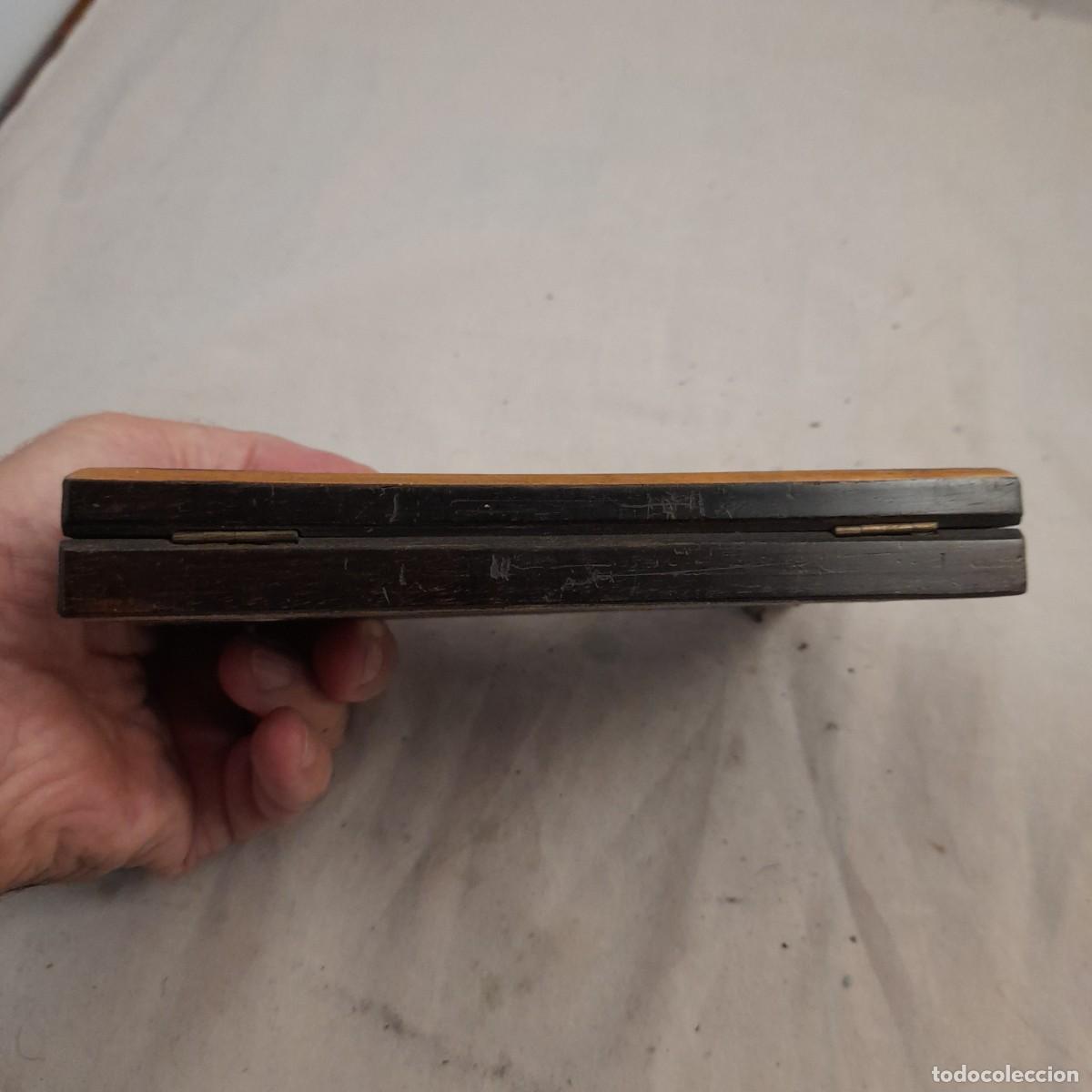 Antig&uuml;edades: CAJA DE COMPASES DE MADERA DE PALISANDRO - Foto 6