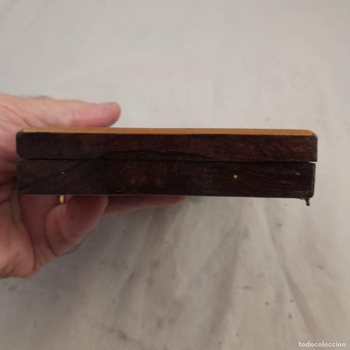 Antig&uuml;edades: CAJA DE COMPASES DE MADERA DE PALISANDRO - Foto 7