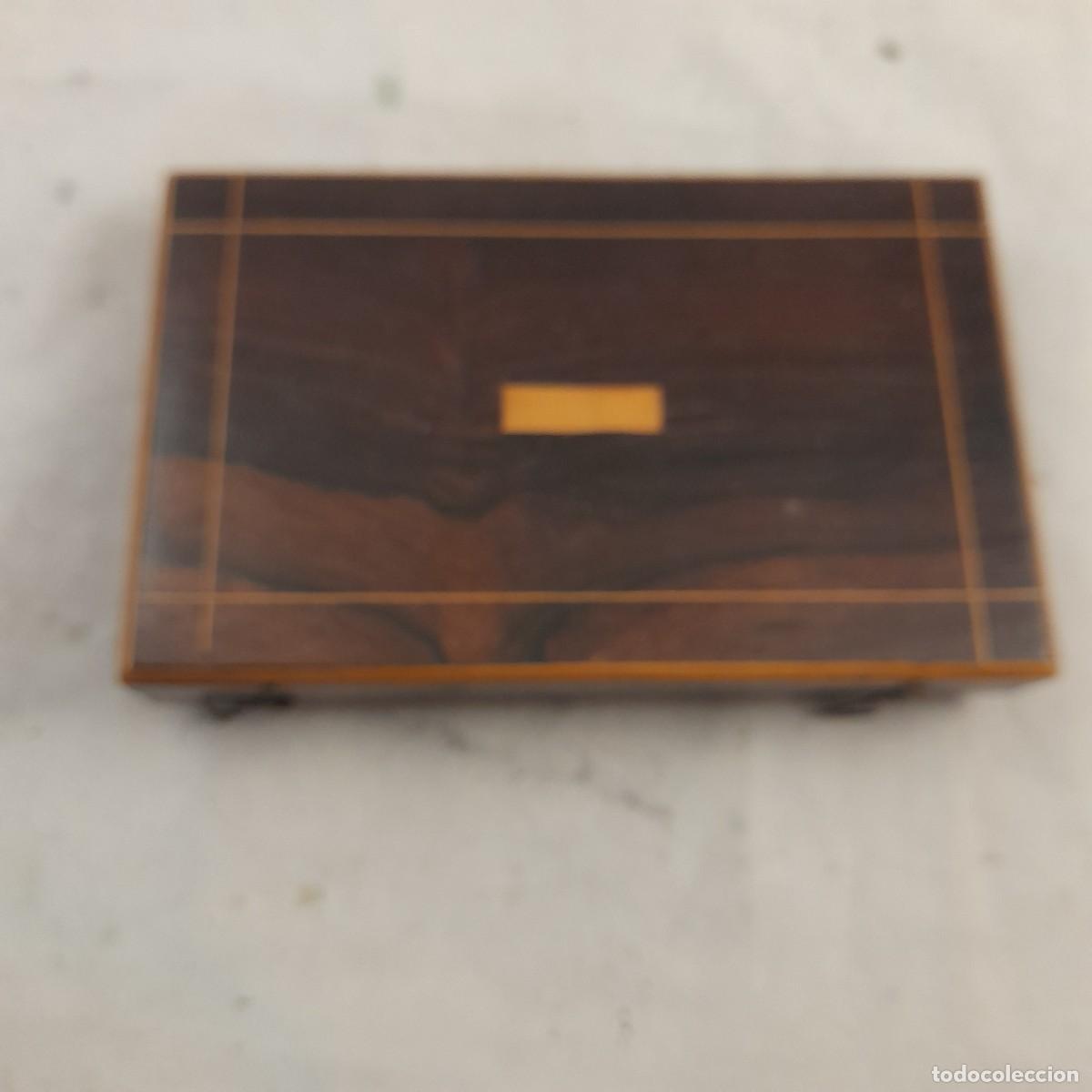 Antig&uuml;edades: CAJA DE COMPASES DE MADERA DE PALISANDRO - Foto 8