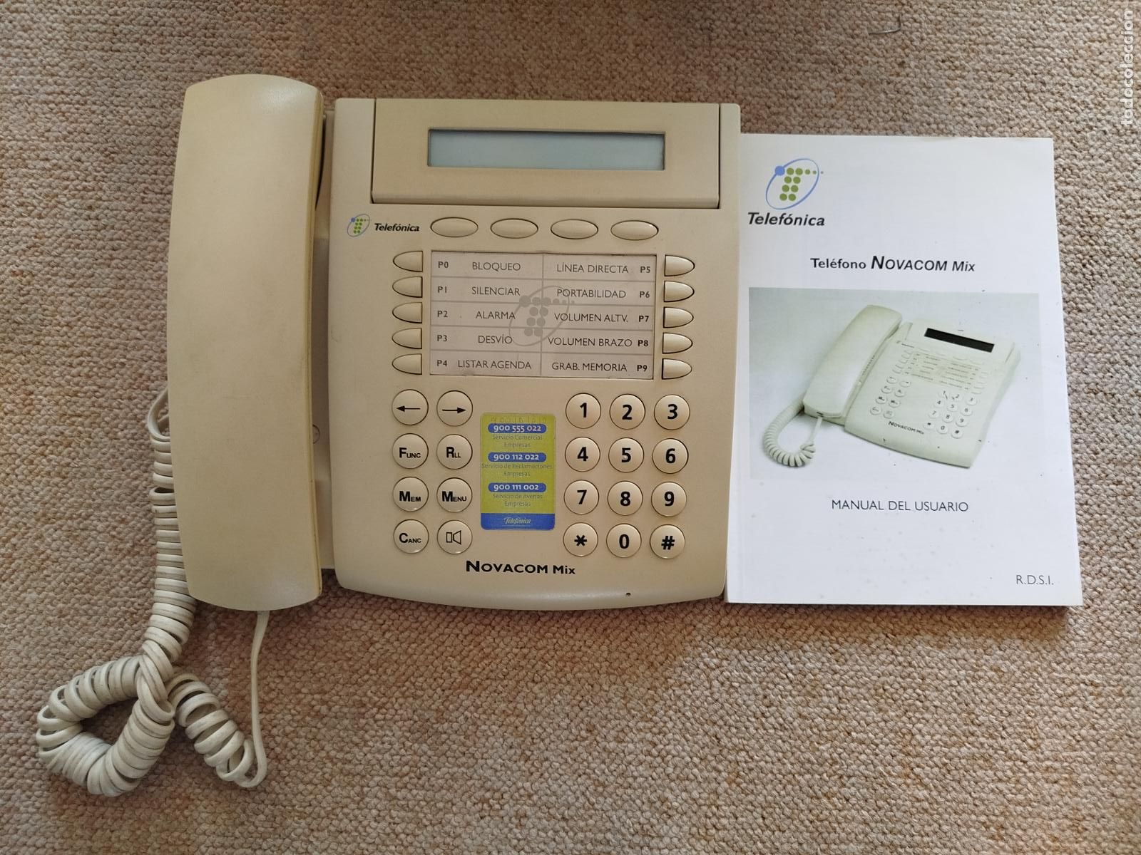 Tel&eacute;fonos: Tel&eacute;fono Novacom Mix RDSI Telef&oacute;nica (Con Caja y Manuales)