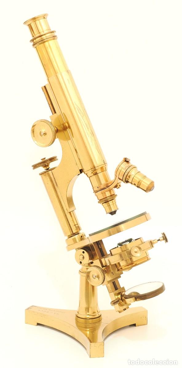 Antig&uuml;edades: Microscopio antiguo R&J Beck (1882) - Foto 3