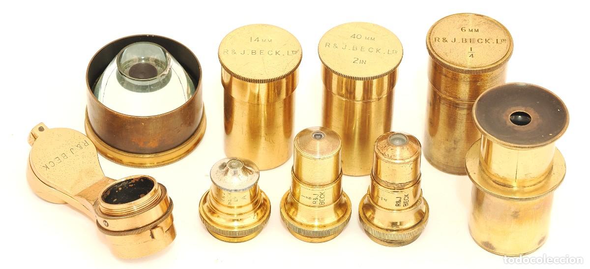 Antig&uuml;edades: Microscopio antiguo R&J Beck (1882) - Foto 4
