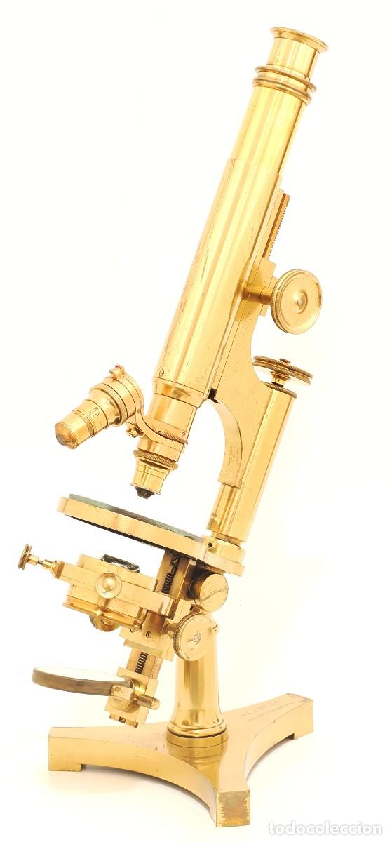 Antig&uuml;edades: Microscopio antiguo R&J Beck (1882) - Foto 6