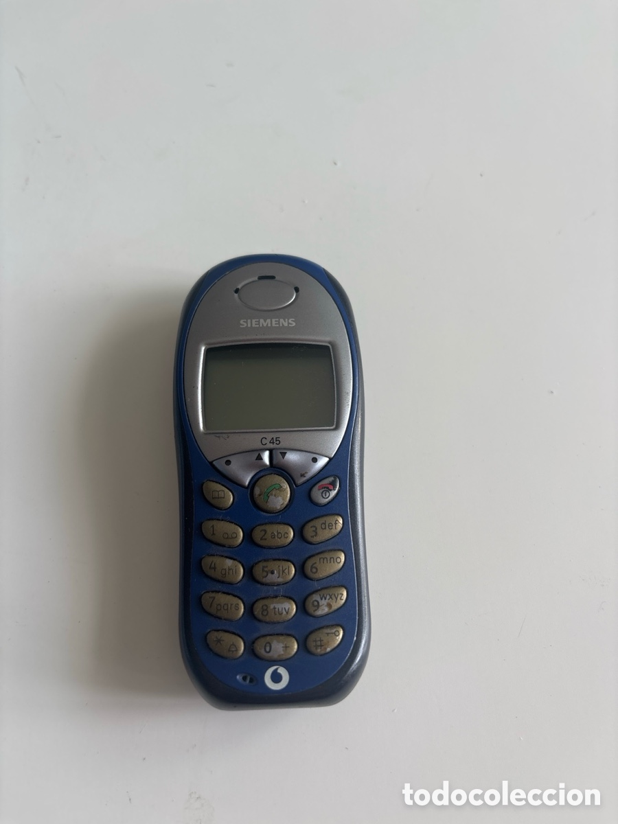 Tel&eacute;fonos: Siemens C45 Vodafone m&oacute;vil vintage 2001 con bater&iacute;a