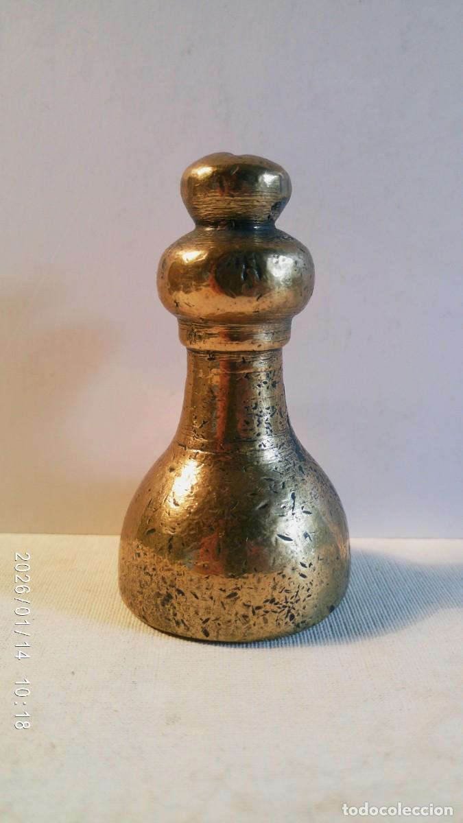 Antig&uuml;edades: Pesa de Italia de malta 1/2 Rotolo siglo XVIII