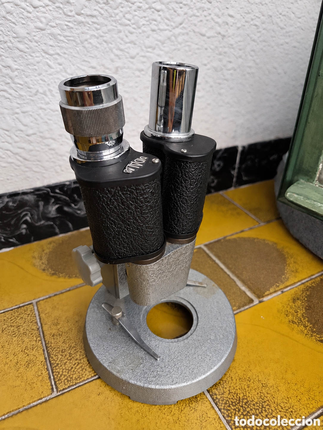 Antig&uuml;edades: Microscopio binocular vintage antiguo 70's Didalab