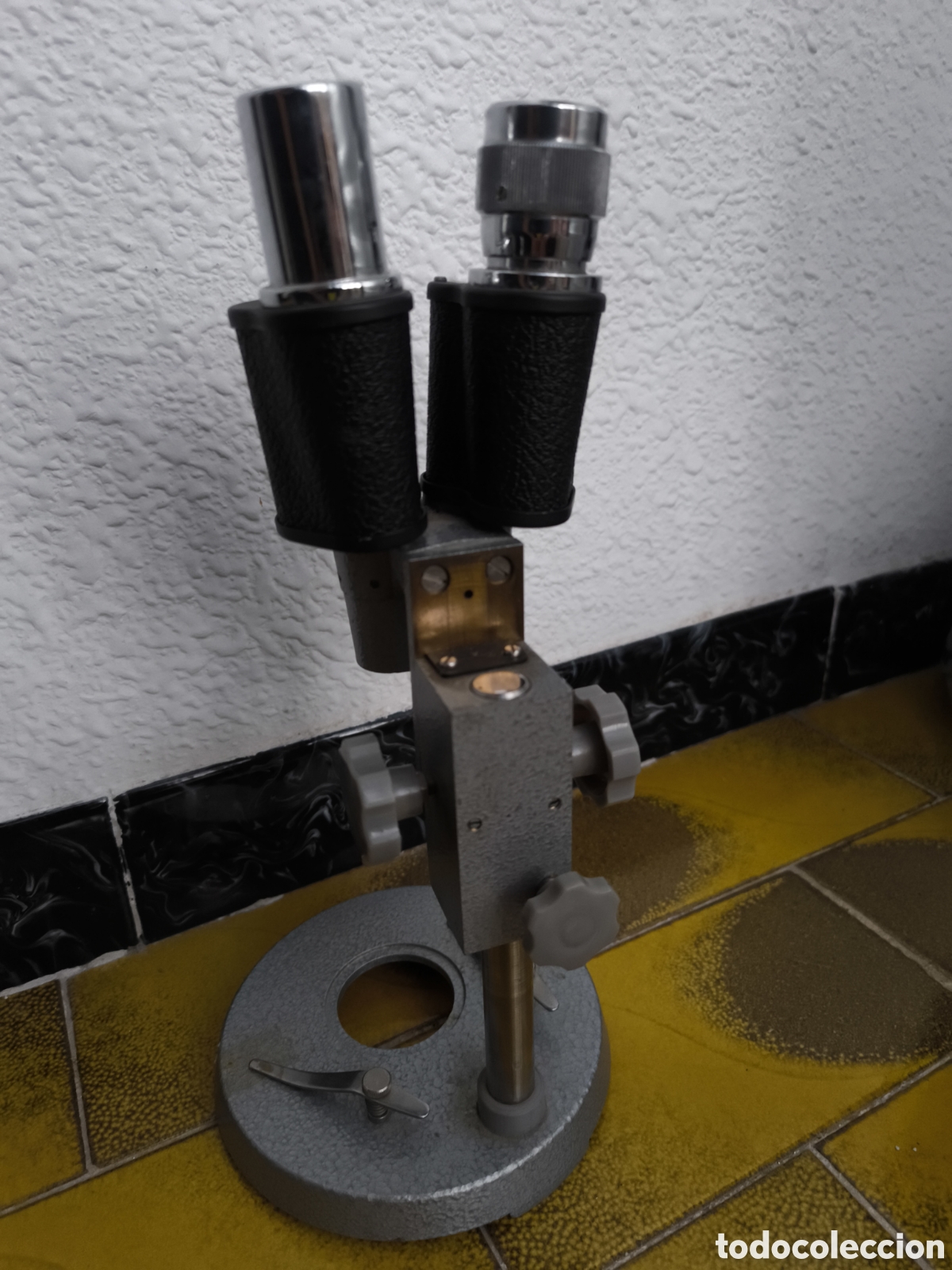 Antig&uuml;edades: Microscopio binocular vintage antiguo 70s Didalab - Foto 25