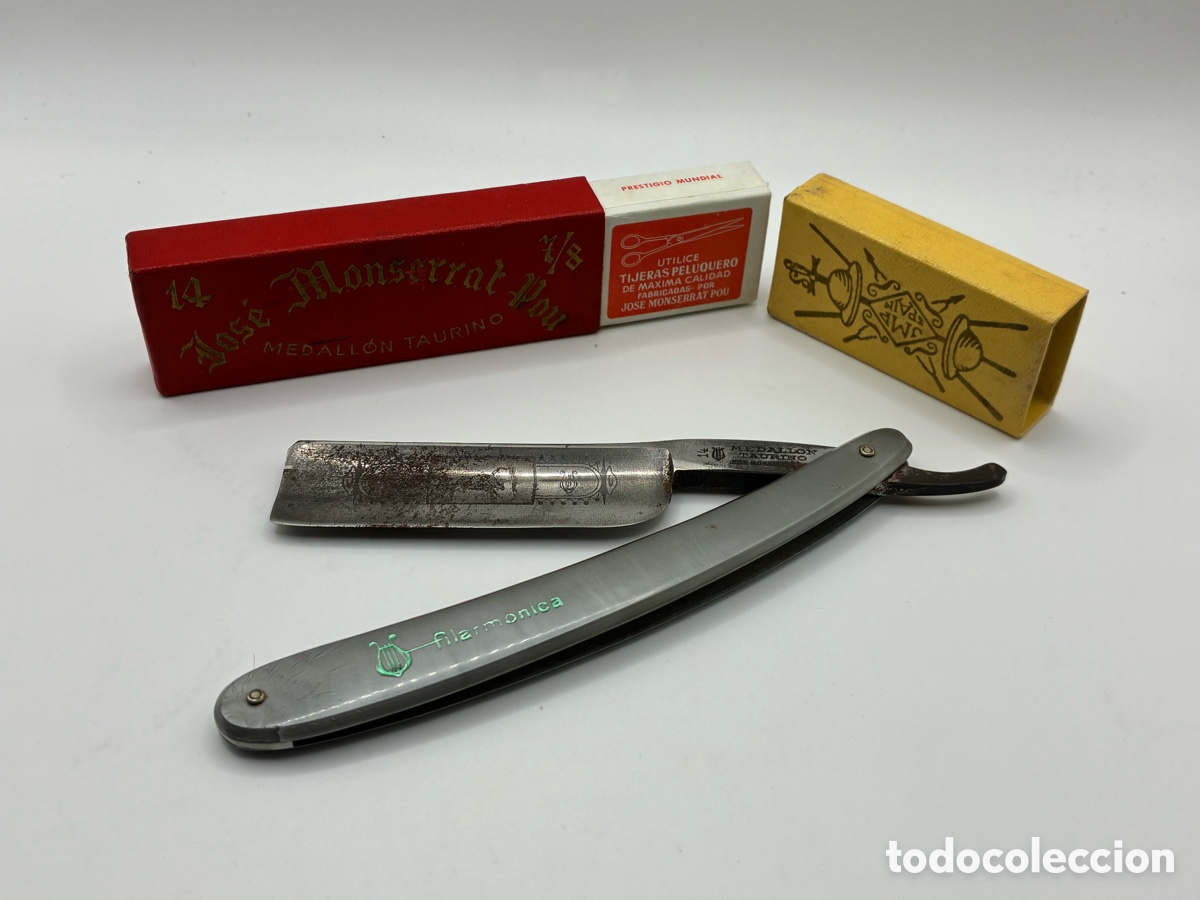 Antig&uuml;edades: NAVA DE AFEITAR JOSE MONTSERRAT MEDALLON TAURINO FILARMONICA 14