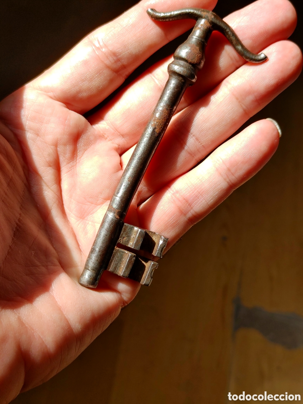 Antig&uuml;edades: Llave en hierro forjado. Siglo XIX.