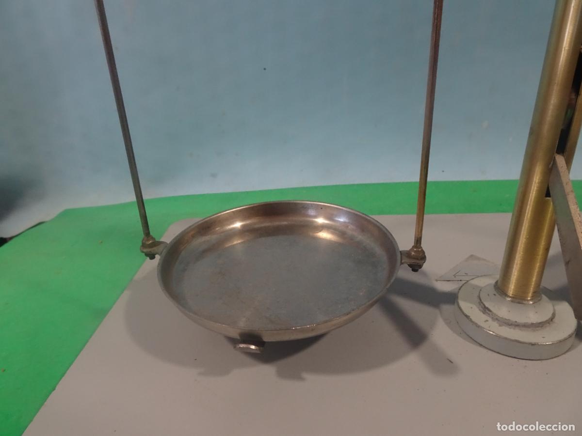 Antig&uuml;edades: BALANZA CON JUEGO DE PESAS - Foto 4