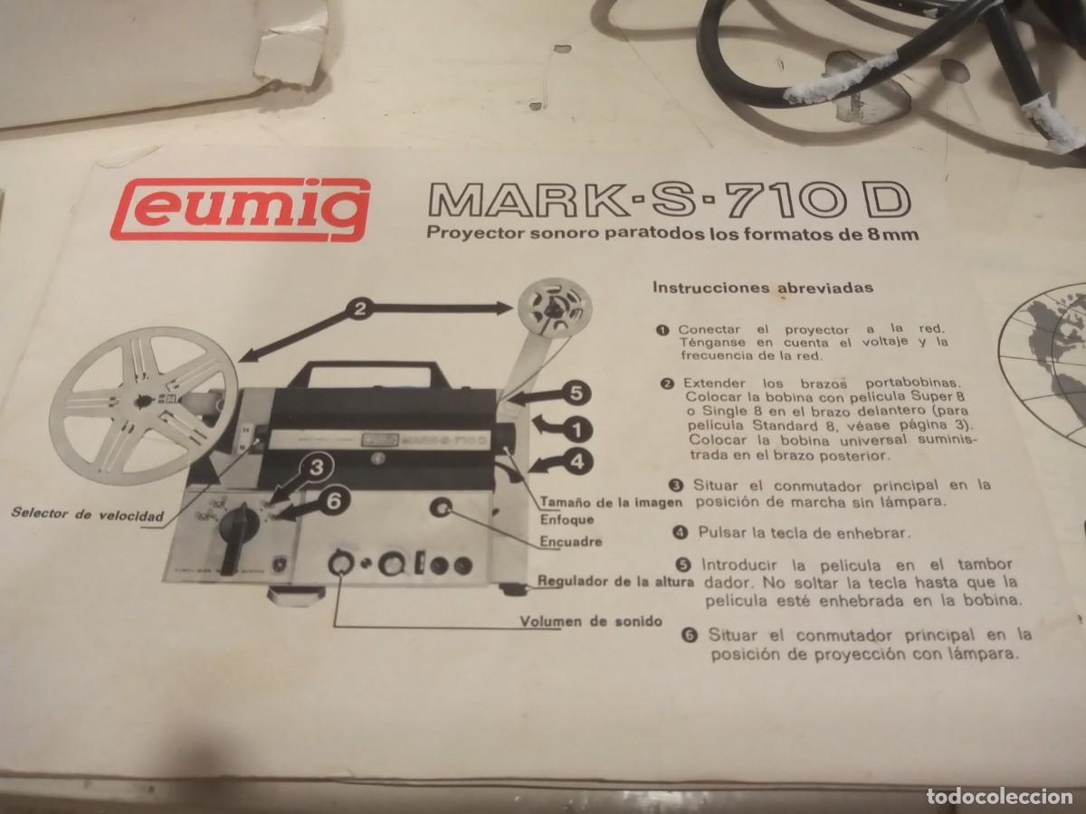 Antig&uuml;edades: PROYECTOR SUPER 8 EUMIG MARK S 710 D CAJA MANUAL - Foto 8
