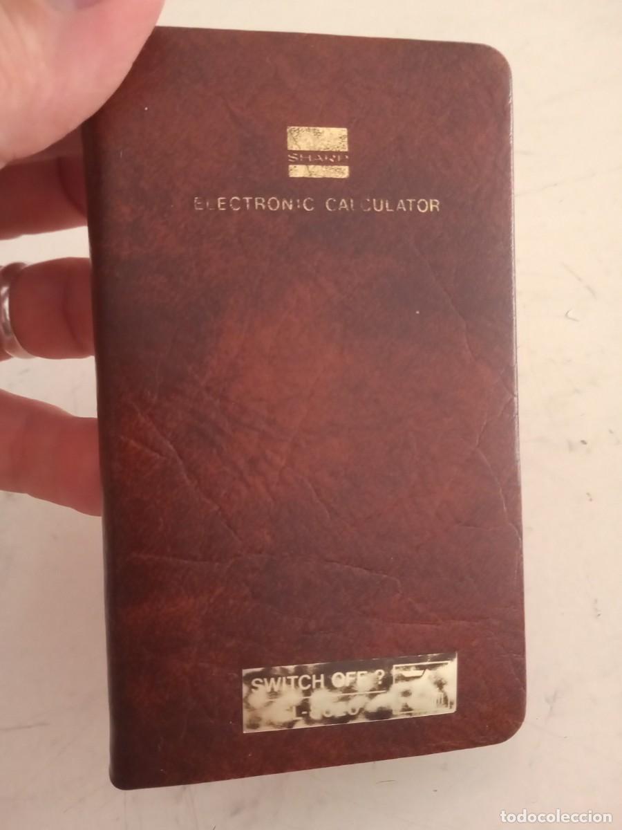 Antig&uuml;edades: CALCULADORA VINTAGE SHARP EL 8020 CON FUNDA - Foto 7