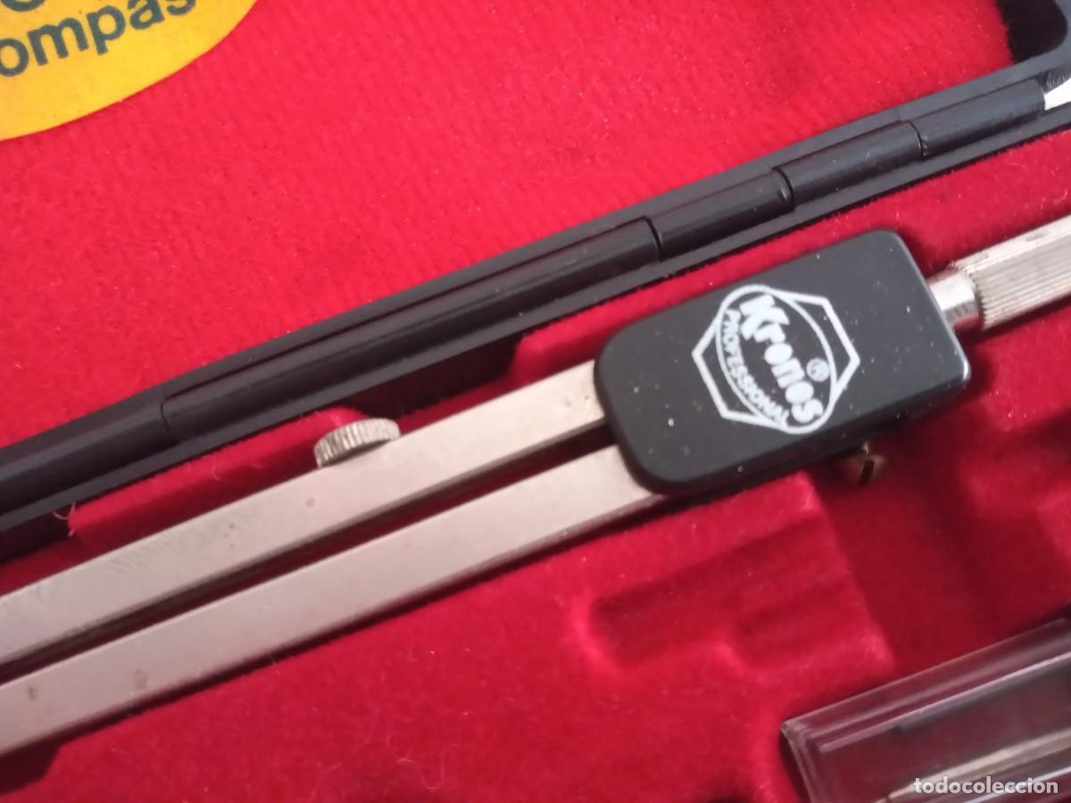 Antig&uuml;edades: ESTUCHE COMPASES KRONOS 930 PROFESSIONAL - Foto 4