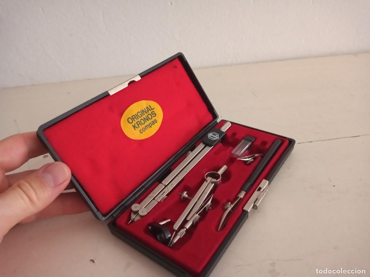Antig&uuml;edades: ESTUCHE COMPASES KRONOS 930 PROFESSIONAL - Foto 5