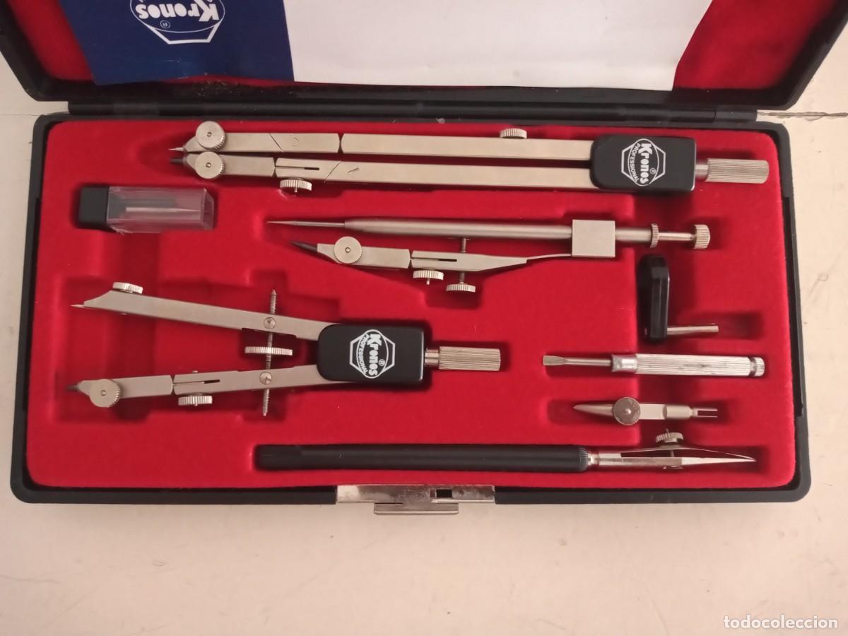 Antig&uuml;edades: ESTUCHE COMPASES KRONOS 935 PROFESSIONAL - Foto 3