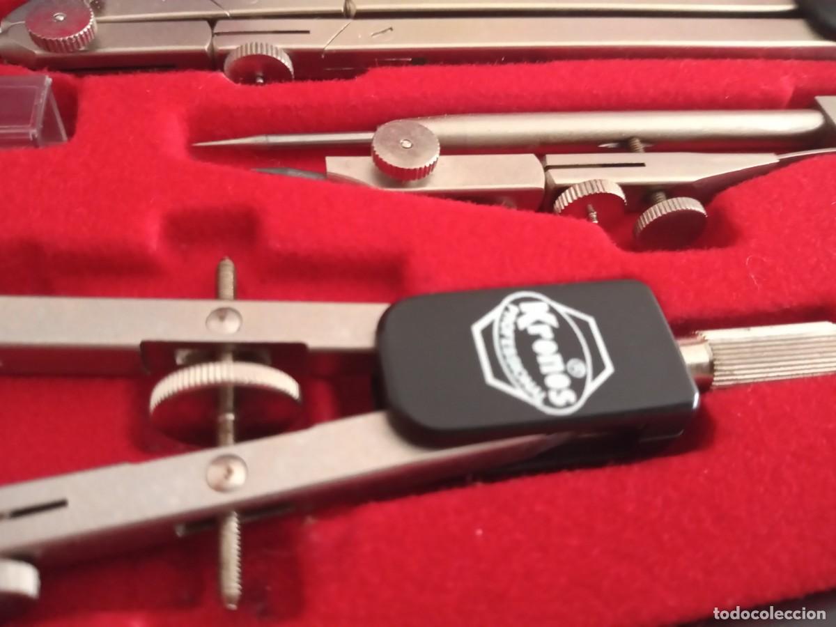 Antig&uuml;edades: ESTUCHE COMPASES KRONOS 935 PROFESSIONAL - Foto 4