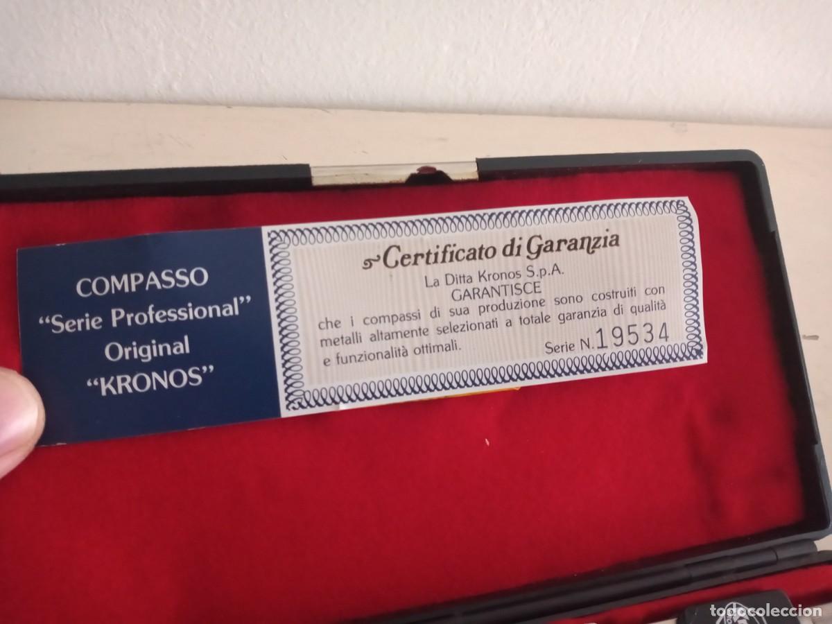 Antig&uuml;edades: ESTUCHE COMPASES KRONOS 935 PROFESSIONAL - Foto 6