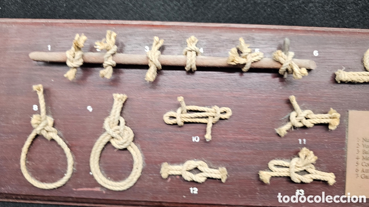 Antig&uuml;edades: Cuadro de nudos marineros - Foto 3