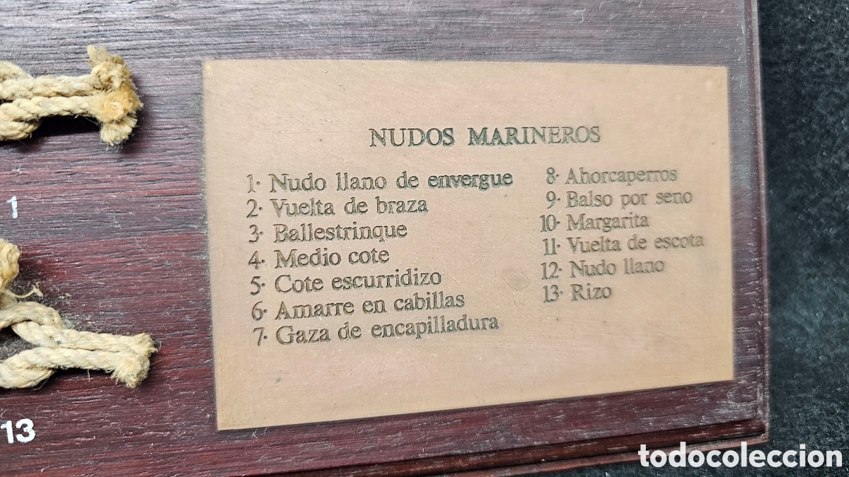 Antig&uuml;edades: Cuadro de nudos marineros - Foto 4