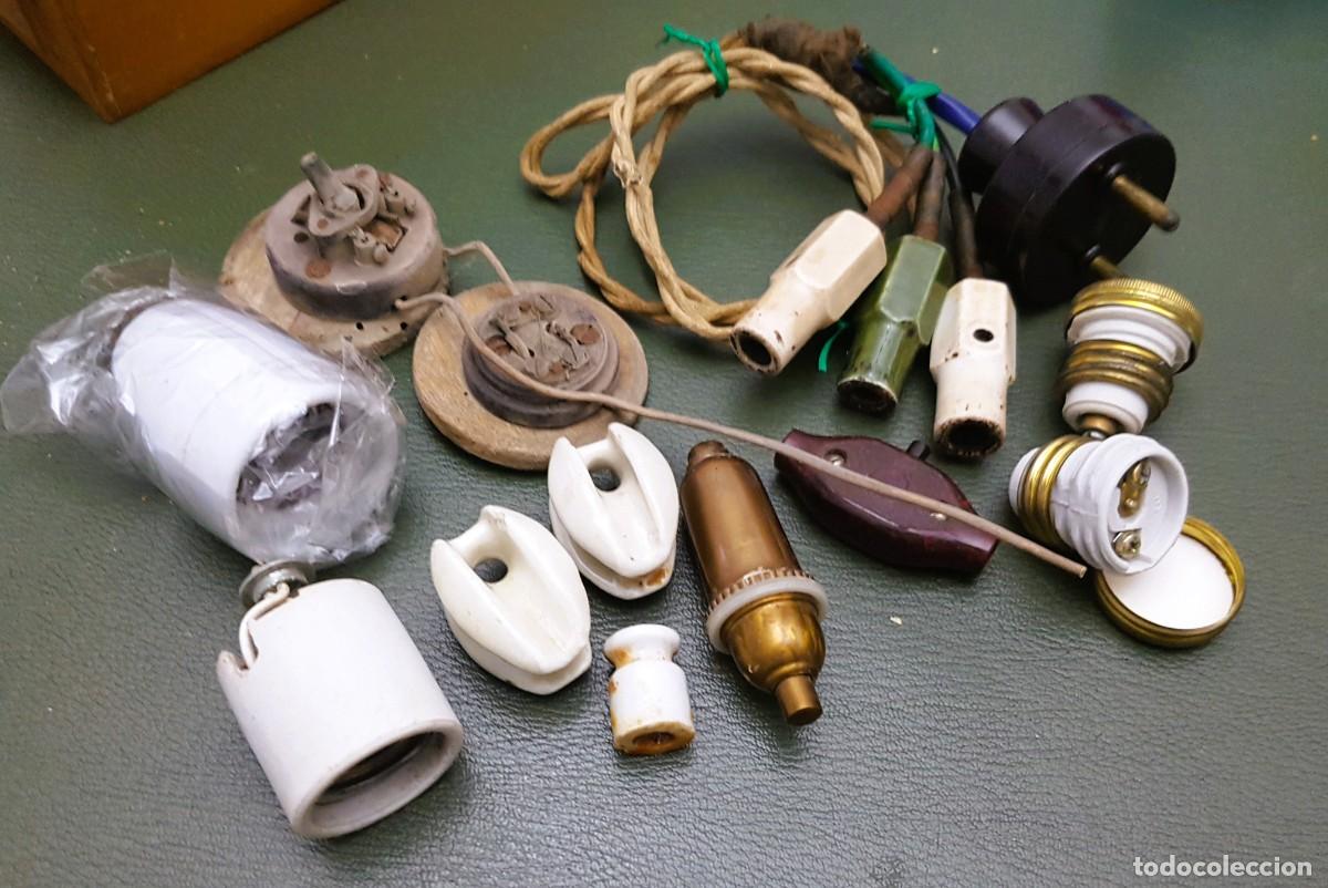 Antig&uuml;edades: LOTE MATERIAL EL&Eacute;CTRICO ANTIGUO - Foto 2