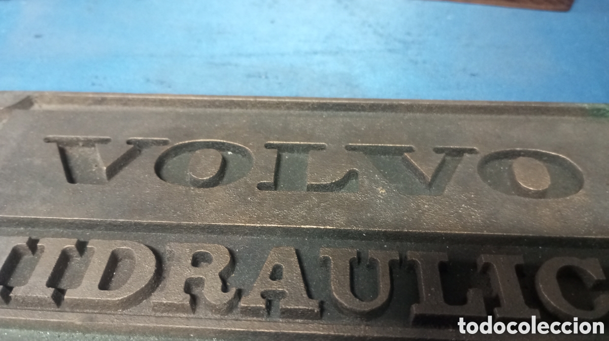 Antig&uuml;edades: Placa de bronce VOLVO HIDR&Aacute;ULICA - Foto 7