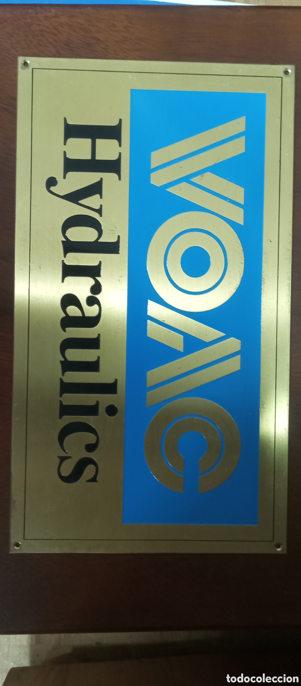 Antig&uuml;edades: Placa de lat&oacute;n VOAC HYDRAULICS - Foto 2