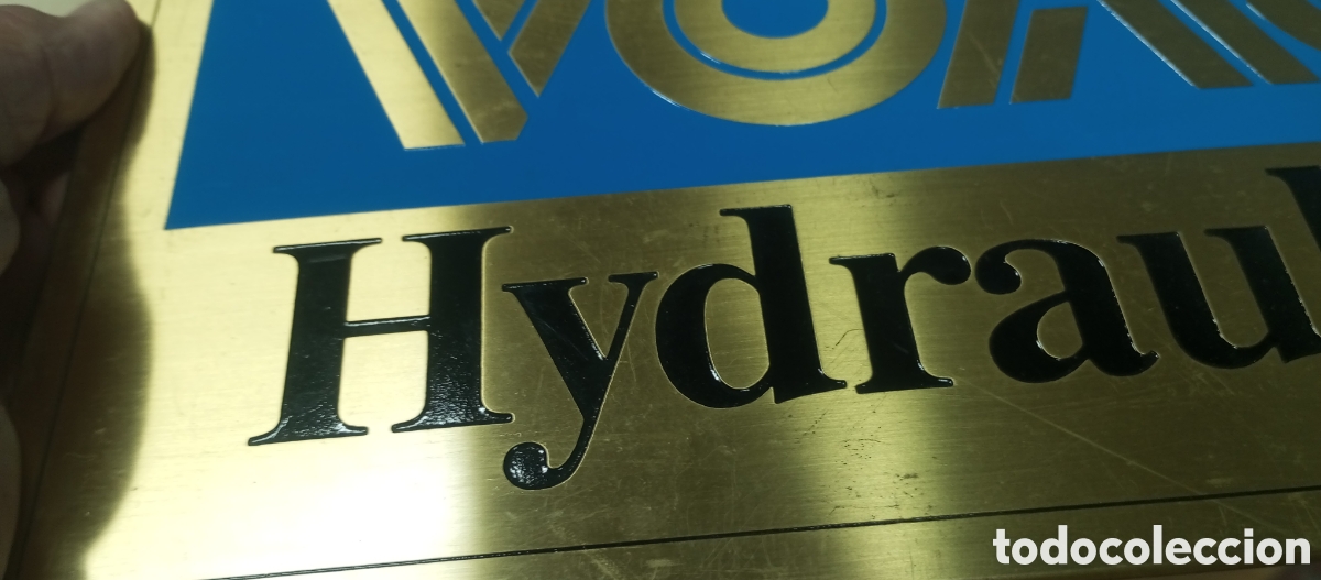Antig&uuml;edades: Placa de lat&oacute;n VOAC HYDRAULICS - Foto 4