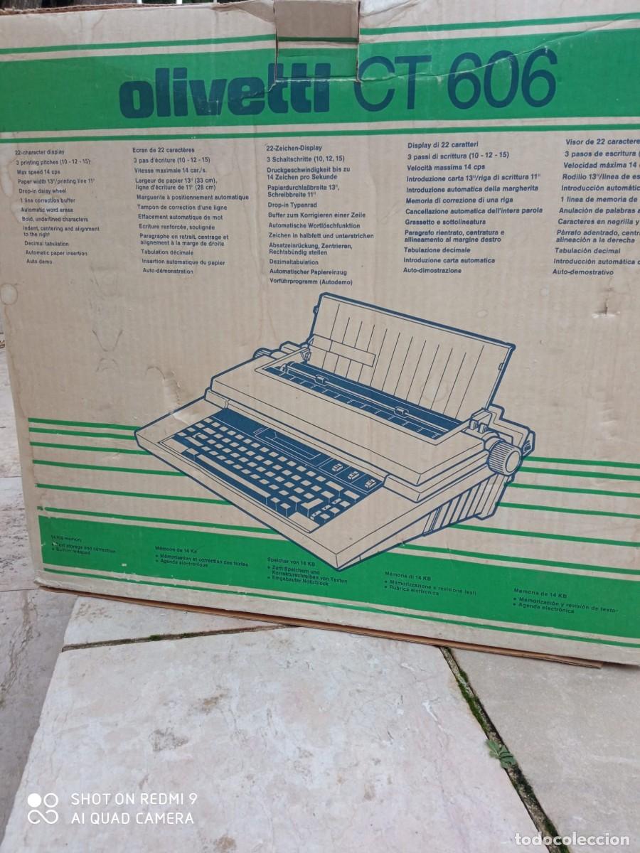 Antig&uuml;edades: M&aacute;quina de escribir Olivetti CT606 - Foto 3