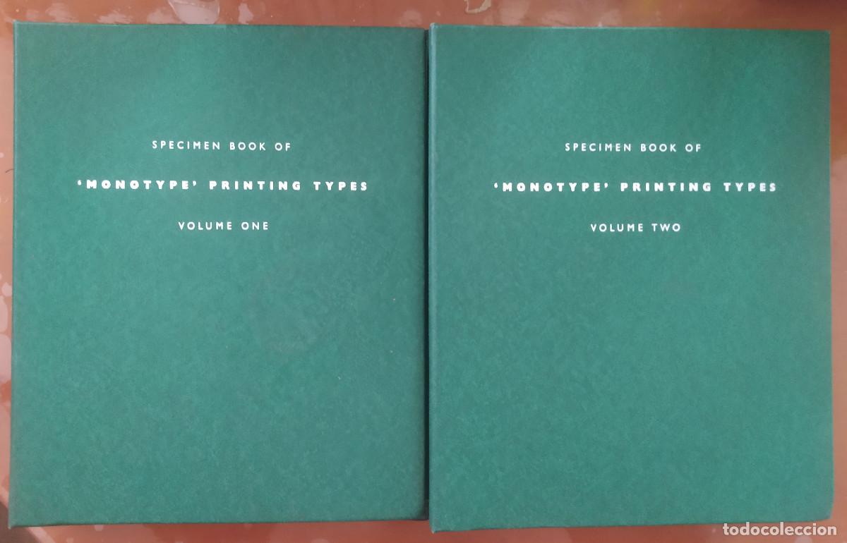 Antig&uuml;edades: Specimen Book of Monotype Printing Types (Especimen tipos de imprenta 2 Vol)