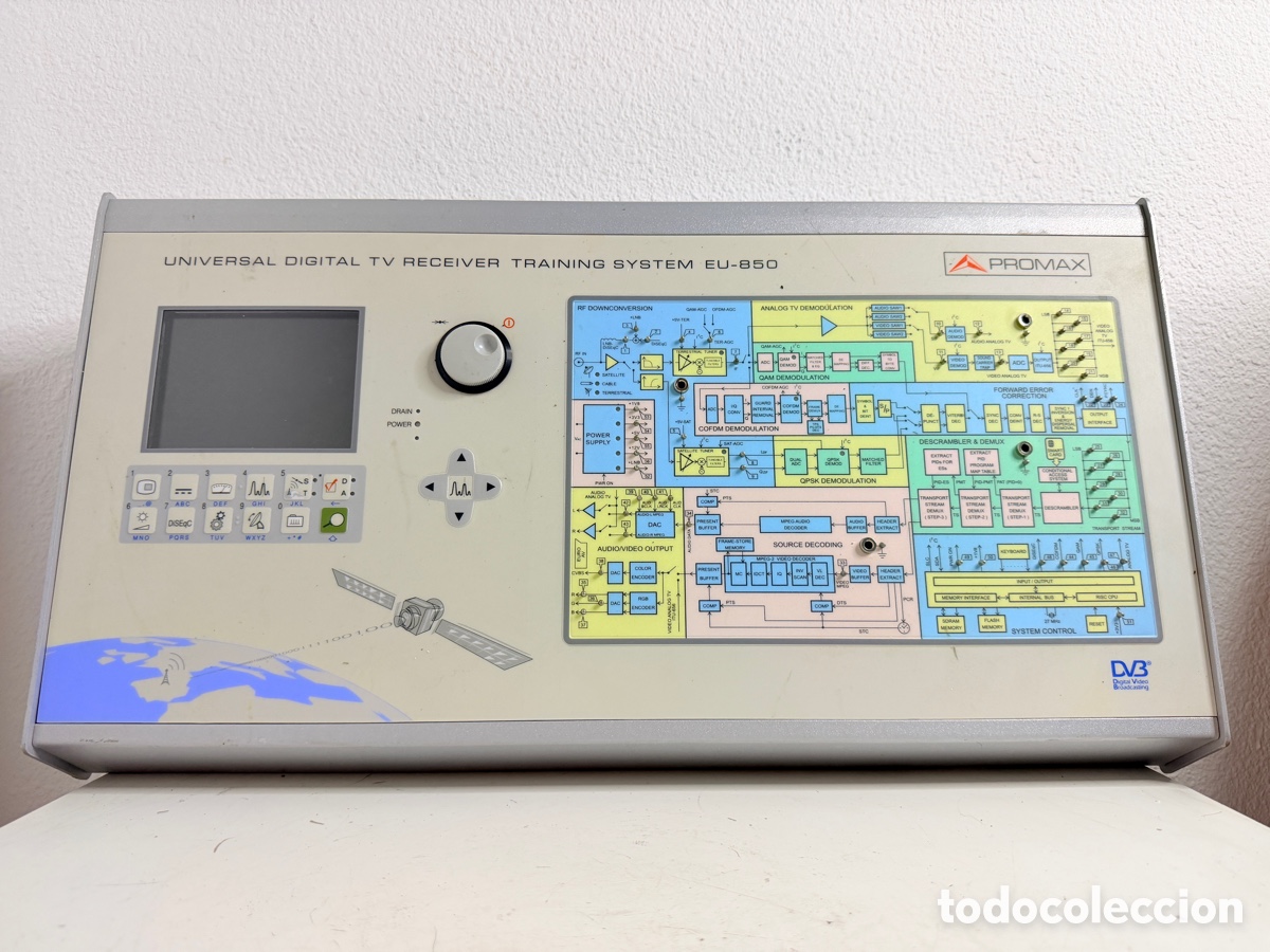 Antig&uuml;edades: TRAINING SYSTEM DIGITAL TV RECEIVER PROMAX EU-850 - Foto 2