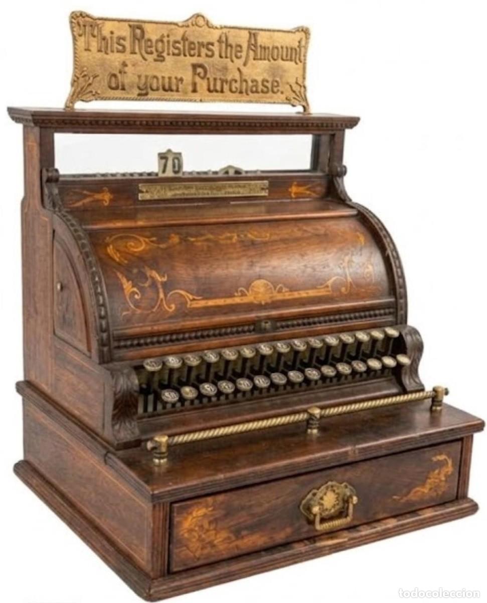 Antig&uuml;edades: antigua maquina registadora NATIONAL n&ordm;3 a&ntilde;o 1889