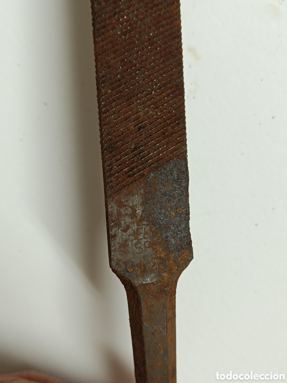 Antig&uuml;edades: Lima antigua hierro triangular (39cm) - Foto 3